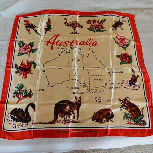 Vintage Australia Souvenir Scarf - Picture 2 of 11